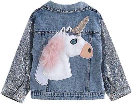 Unicorn Denim Girls Jacket  Outerwear 3