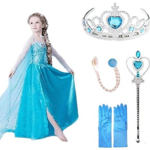 Princess Dress Queen Costume Cosplay Dress Up with Accessories –  Plus FREE Crown & Accessories 3