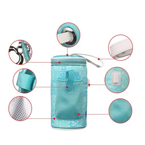 Bottle Thermostat Bag, Portable USB Heating Intelligent Warm Milk Warmer 4