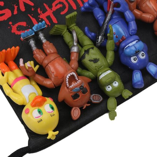 13-PCS Set FNAF Five Night at Freddy’s Action Figures + Free Bag Chica Fazbear Foxy & Bonnie 7