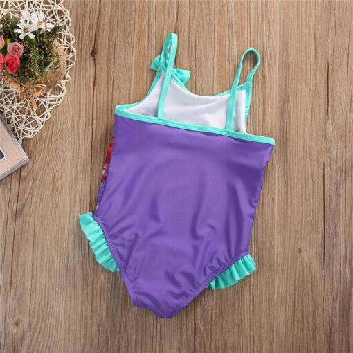 Mermaid Baby Girl Ruffle One-Piece Swimsuit Swimwear 7