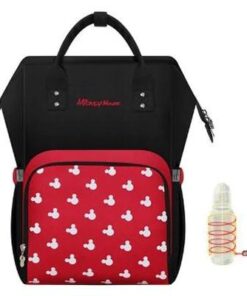 Disney Diaper Mom Bag Backpack for Baby Care Travel Backpack PLUS USB Milk Heater