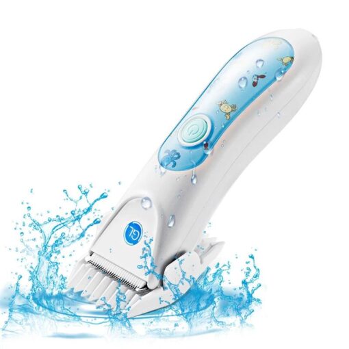 Smart Waterproof Ultra Quiet Electric Professional Hair Clippers For Babies And Children 3