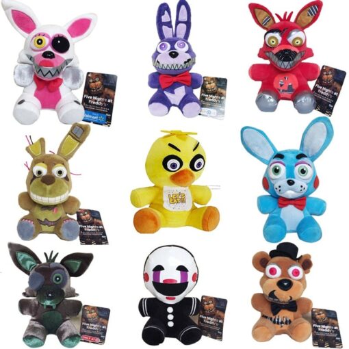 FNAF Five Night at Freddy’s Stuffed Plush Chica Fazbear Foxy, Bonnie & More 3