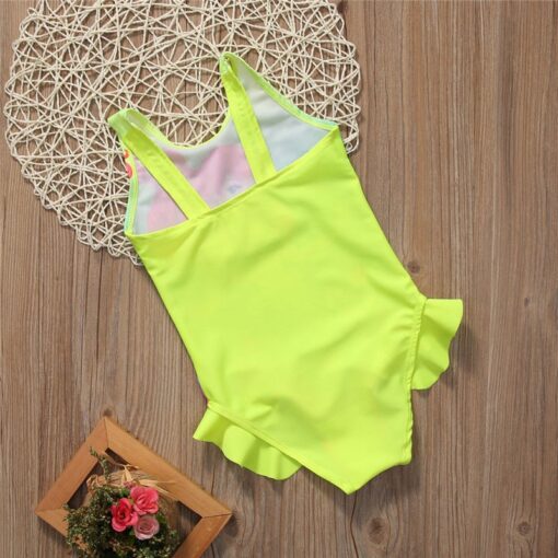 Baby Girl Mermaid One-Piece Swimsuit Swimwear 3