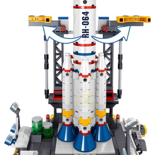 Joyfullysmile™ – Deep Space City Rocket Launcher Building Blocks 5