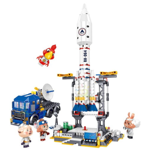 Joyfullysmile™ – Deep Space City Rocket Launcher Building Blocks 8