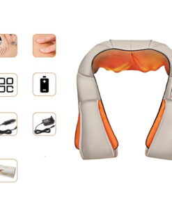 Electrical Shiatsu Back Neck Shoulder Body Massager – Infrared Heated 4D Kneading U Shape