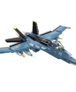 Joyfullysmile™ – Creative Building Brick Blocks F16 Fighter Military Aircraft Model (753PCS)