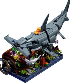 Deep Sea Creatures Hammerhead Shark building Blocks kit (1141 Pieces)