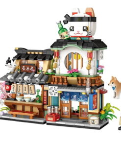 Joyfullysmile™ – Japanese Street View Izakaya Shop Mini Building Blocks, Home Decor Desktop Decoration, 789 PCS Simulation Architecture Construction Toy