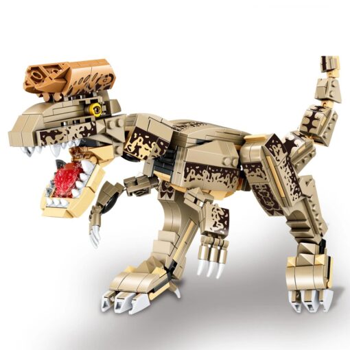 Joyfullysmile™ – Jurassic Adventure: Indominus Rex Dinosaur Building Blocks Set – Triceratops, Velociraptor, Dino Park Bricks 3