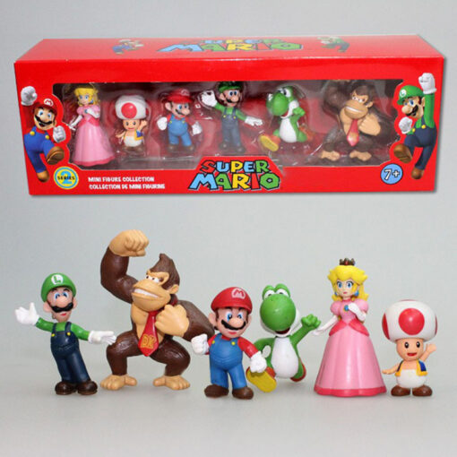 Super Mario Brothers Action Figures Set 6