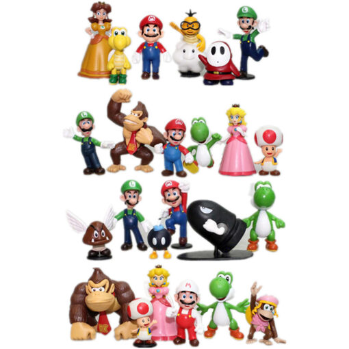 Super Mario Brothers Action Figures Set 4