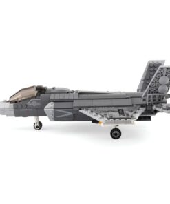 Joyfullysmile™ – Military F35 Lightning II Building Blocks: Advanced Combat Aircraft, Airplane, Plane, Bricks Models, Weapon