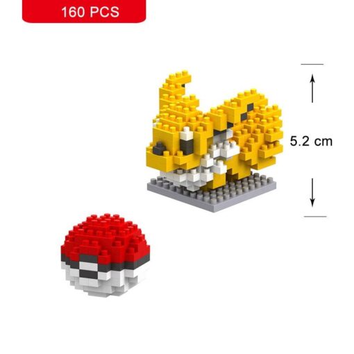 Joyfullysmile™ – Small Building Pokemon Nanoblock – Cartoon Pikachu Animal Model Education Game Series Building Toys Kit For Kids & Adults 69