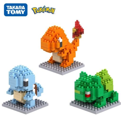 Joyfullysmile™ – Small Building Pokemon Nanoblock – Cartoon Pikachu Animal Model Education Game Series Building Toys Kit For Kids & Adults 4