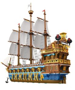 Reobrix – Pirate Revenge MOC Ship  66011 – White Caribbean Pirate Building Set (3162 pcs)