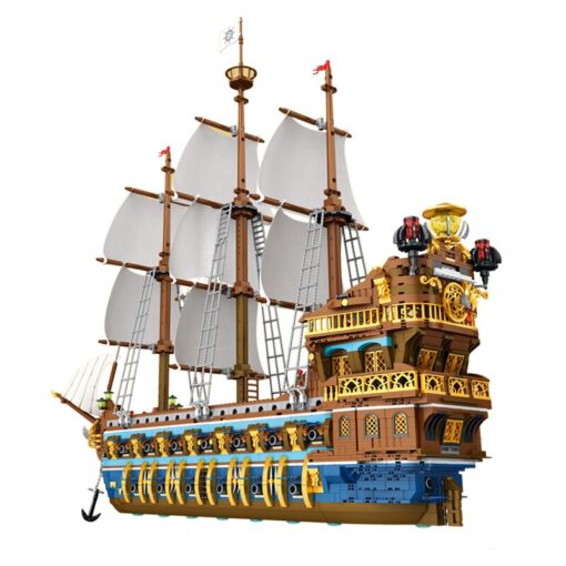 Reobrix – Pirate Revenge MOC Ship  66011 – White Caribbean Pirate Building Set (3162 pcs) 3