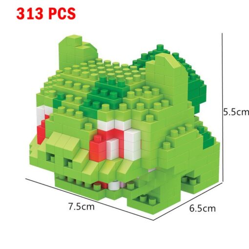 Joyfullysmile™ – Small Building Pokemon Nanoblock – Cartoon Pikachu Animal Model Education Game Series Building Toys Kit For Kids & Adults 12