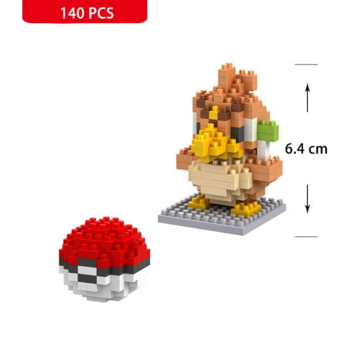 Joyfullysmile™ – Small Building Pokemon Nanoblock – Cartoon Pikachu Animal Model Education Game Series Building Toys Kit For Kids & Adults 20