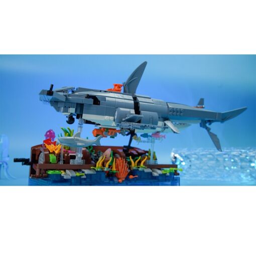 Deep Sea Creatures Hammerhead Shark building Blocks kit (1141 Pieces) 6