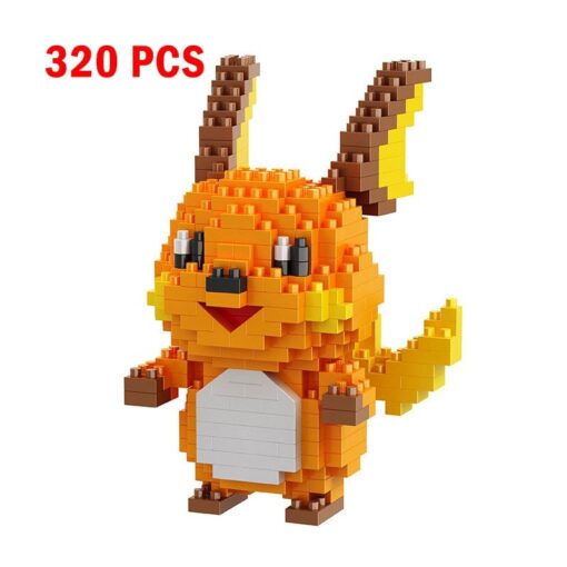 Joyfullysmile™ – Small Building Pokemon Nanoblock – Cartoon Pikachu Animal Model Education Game Series Building Toys Kit For Kids & Adults 39