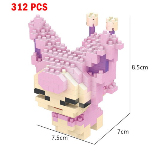 Joyfullysmile™ – Small Building Pokemon Nanoblock – Cartoon Pikachu Animal Model Education Game Series Building Toys Kit For Kids & Adults 43