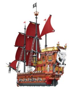 Reobrix – Pirate Revenge MOC Ship  66010 – Red Caribbean Pirate Building Set (3060+ PCS)