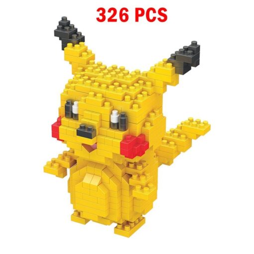 Joyfullysmile™ – Small Building Pokemon Nanoblock – Cartoon Pikachu Animal Model Education Game Series Building Toys Kit For Kids & Adults 6