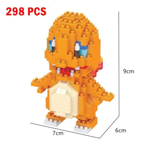 Joyfullysmile™ – Small Building Pokemon Nanoblock – Cartoon Pikachu Animal Model Education Game Series Building Toys Kit For Kids & Adults 40