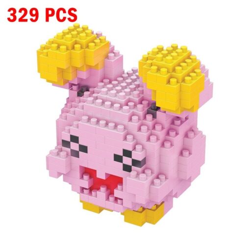 Joyfullysmile™ – Small Building Pokemon Nanoblock – Cartoon Pikachu Animal Model Education Game Series Building Toys Kit For Kids & Adults 46