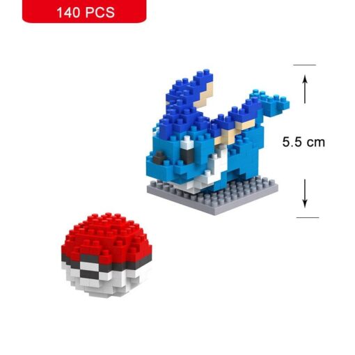 Joyfullysmile™ – Small Building Pokemon Nanoblock – Cartoon Pikachu Animal Model Education Game Series Building Toys Kit For Kids & Adults 19