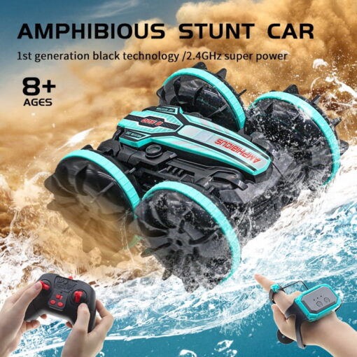 Joyfullysmile™ – Amphibious Car Remote Control Toys 2.4 GHz RC Boat and Monster Truck 4