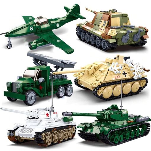 Joyfullysmile™ – Military Building Blocks – WW2 Tanks, Vehicles and Fighter Airplane 3