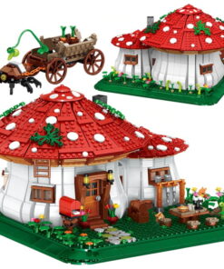 Joyfullysmile™ – Mushroom House Mini Building Blocks, Creative Ideals Treehouse(2233PCS)