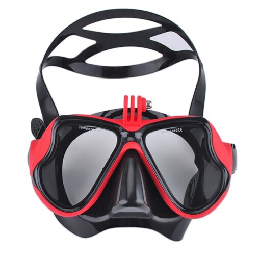 Snorkel Diving Mask with GoPro Camera Holder 4