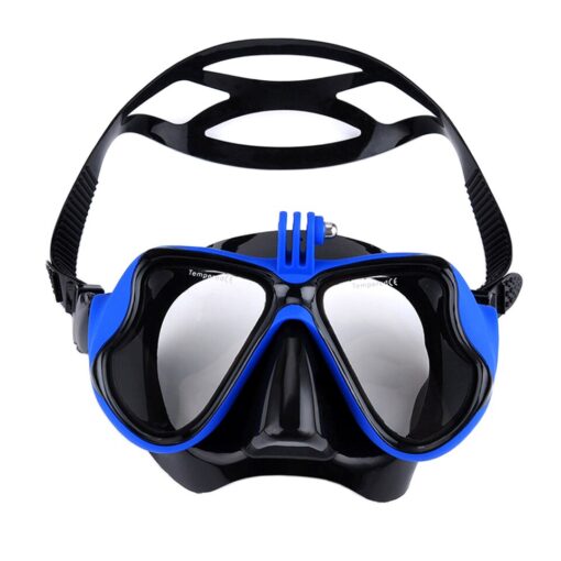 Snorkel Diving Mask with GoPro Camera Holder 6