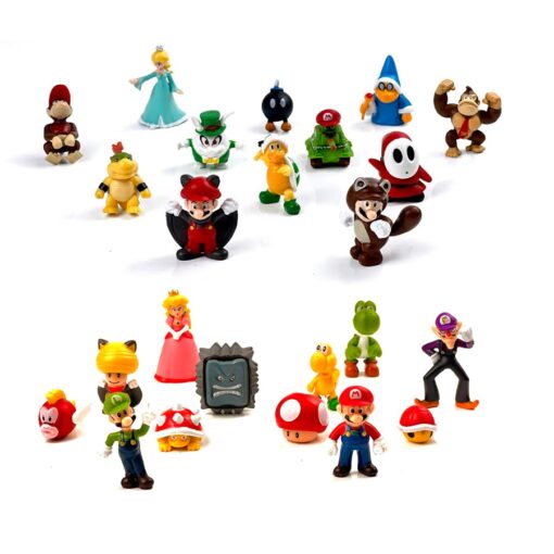 48pcs – Super Mario Bros Action Figures Plus Bag 6