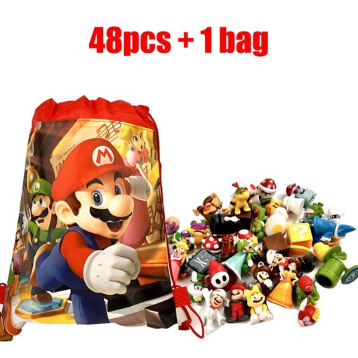 48pcs – Super Mario Bros Action Figures Plus Bag 4