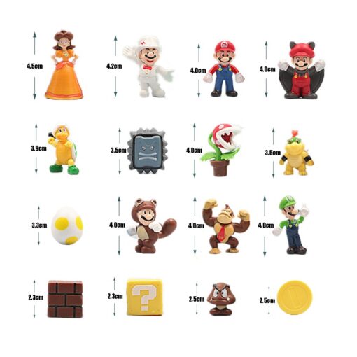 48pcs – Super Mario Bros Action Figures Plus Bag 7