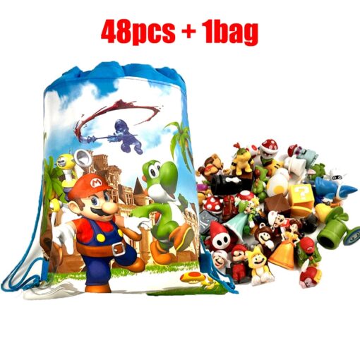 48pcs – Super Mario Bros Action Figures Plus Bag 10