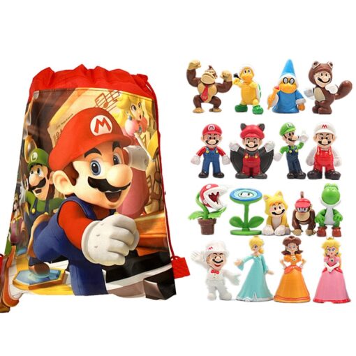 48pcs – Super Mario Bros Action Figures Plus Bag 3