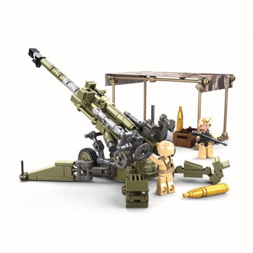 TOYS AND BRICKS AMERICAN 155MM HOWITZER BUILDING BLOCKS WEAPON SET 3