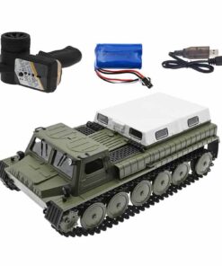 Wpl-e1 Rc Tracked Vehicle 1/16 2.4g Approx. 5km/h Armored Rc Car Led Light