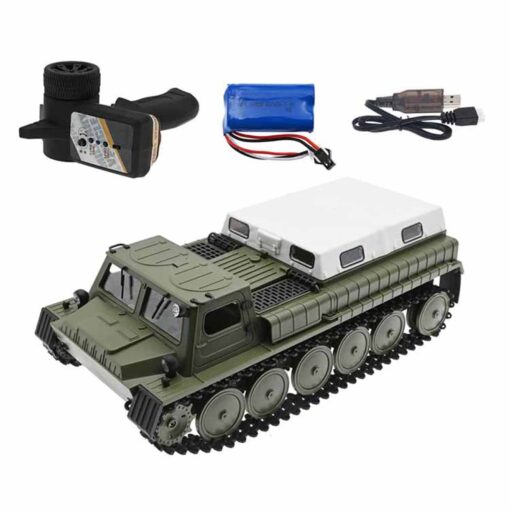 Wpl-e1 Rc Tracked Vehicle 1/16 2.4g Approx. 5km/h Armored Rc Car Led Light 3