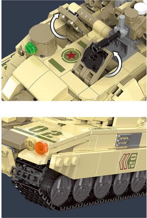 2-IN-1 MILITARY SERIES TANK AND ROBOT BUILDING BLOCKS TOY BRICKS SET 6