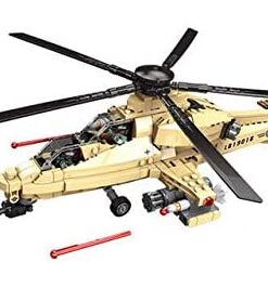 WZ-10 FIGHTER HELICOPTER BUILDING BLOCKS TOY SET