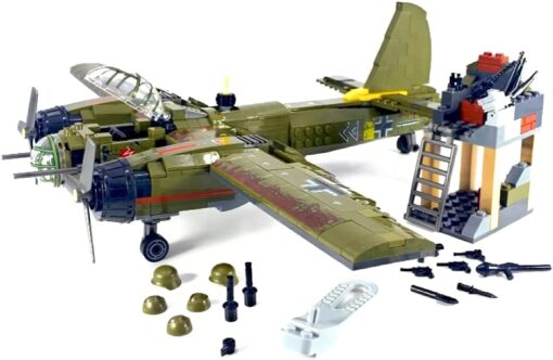 IRON EMPIRE WW2 AIR BOMBER JU88 BUILDING BLOCKS TOY PLANE 4