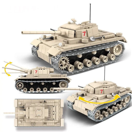 GERMAN PANZER III BUILDING BLOCKS TOY BRICKS TANK SET 4